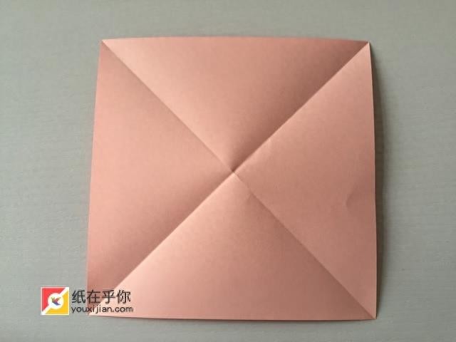 纸在乎你 一个漂亮的花篮折纸详细图解教程