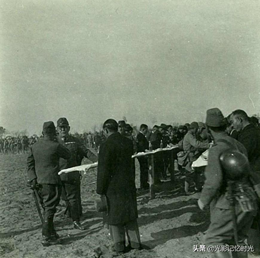 老照片:1940年--1941年石德铁路开通仪式(石家庄---德州)