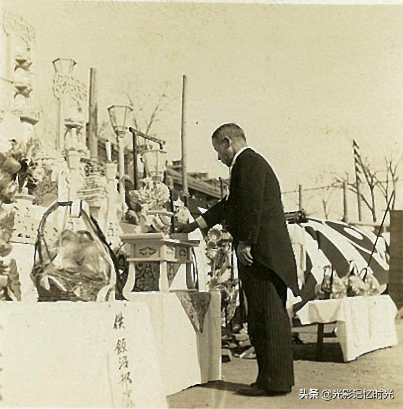 老照片:1940年--1941年石德铁路开通仪式(石家庄---德州)