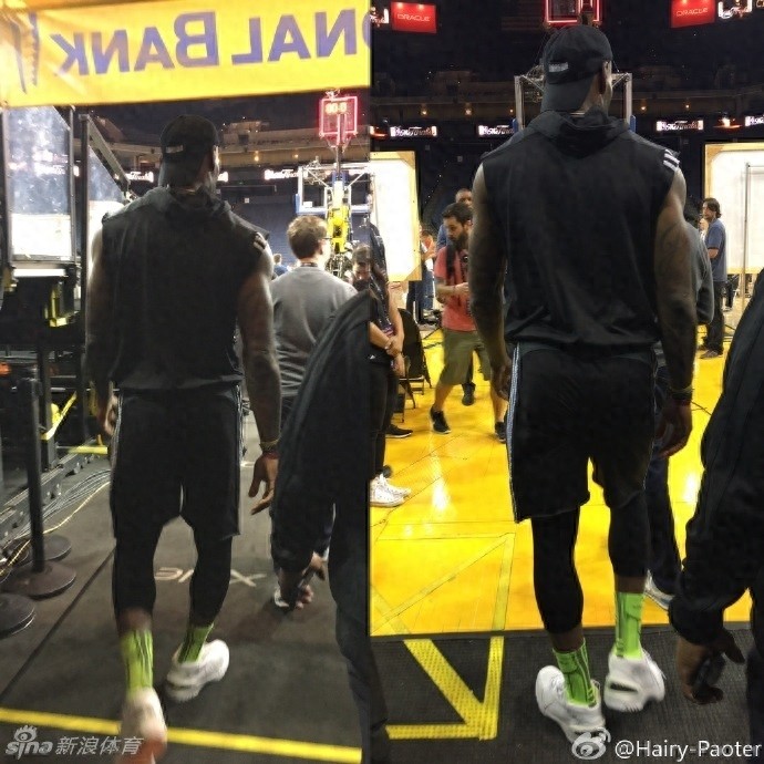 王仕鹏娇妻李跑现身甲骨文球场观看NBA总决赛G1训练