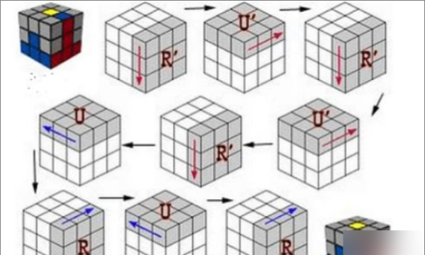魔方怎么拼 口诀,新手魔方口诀是什么?图17