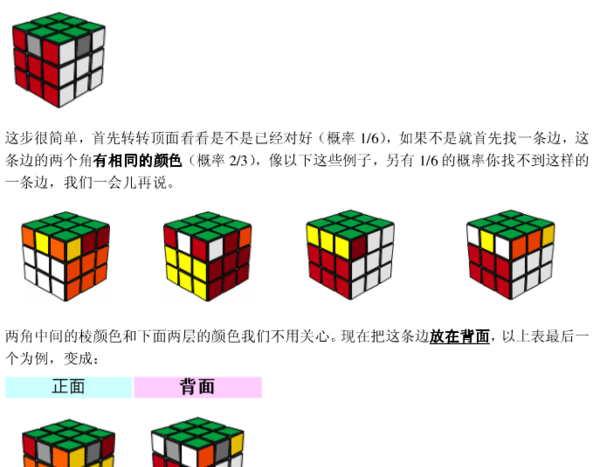 魔方怎么拼 口诀,新手魔方口诀是什么?图12