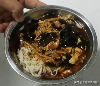 家庭版打卤面,做法简单又好吃,早上来一碗,精神满满一整天