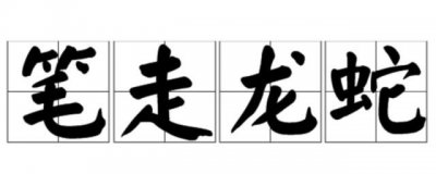 ​笔走龙蛇是什么意思 笔走龙蛇的拼音是用来形容什么的