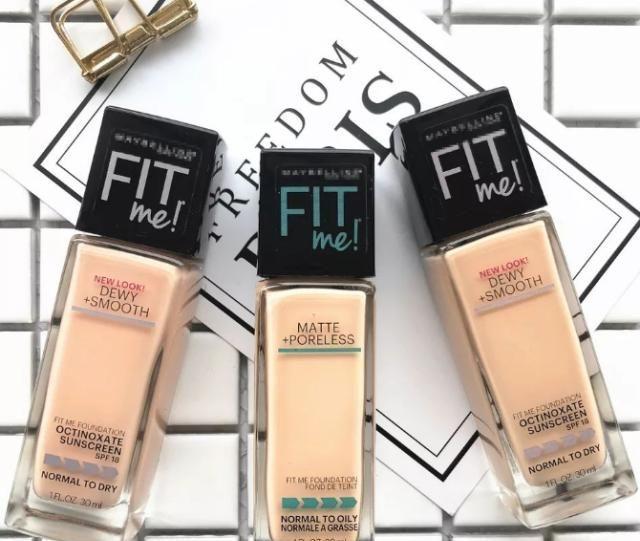 美宝莲“fitme粉底液”太赞!34种色号功能不同,总有一款适合你