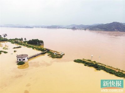 ​湘江衡山段漫堤决口