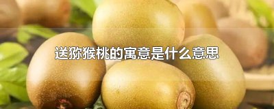 ​送猕猴桃的寓意是什么意思