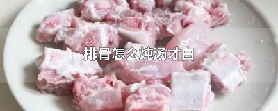 ​排骨怎么炖汤才白