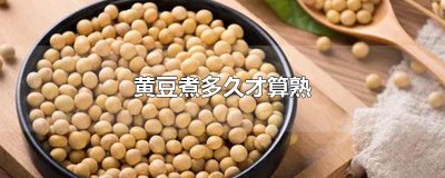 ​黄豆煮多久才算熟