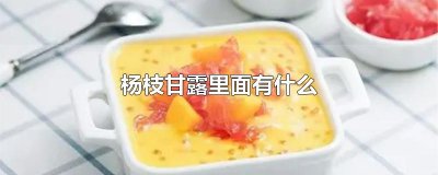 ​杨枝甘露里面有什么