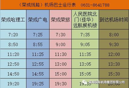 威海国际机场航班时间(威海机场加开春运航班)(7)