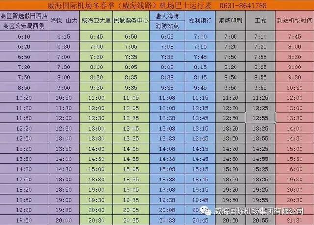 威海国际机场航班时间(威海机场加开春运航班)(5)