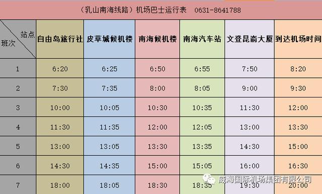 威海国际机场航班时间(威海机场加开春运航班)(6)