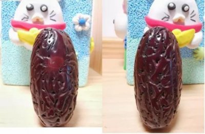 ​极品红色千眼菩提真的是原品，大家来比对油炸和染色的