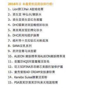 ​日本有哪些最有名的护肤品（日本护肤品哪些适合我们）