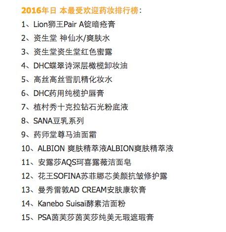 日本有哪些最有名的护肤品（日本护肤品哪些适合我们）(1)