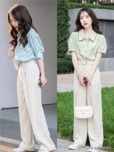 ​杏色裤子配什么颜色上衣（杏色奶奶裤的时尚潮流穿搭指南）