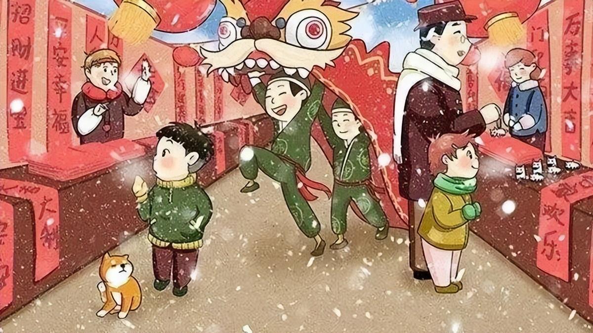 元日这首诗描写了春节的四个场景分别是什么（元日古诗描写了哪三种风俗）