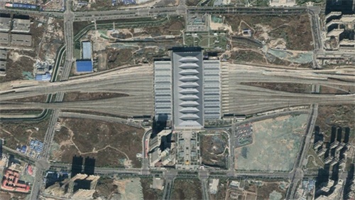 航拍高铁G2001次（郑州-西安北）各车站，途经三门峡、华山