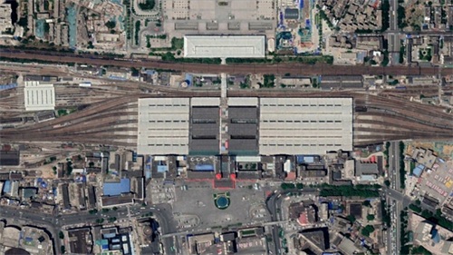 航拍高铁G2001次（郑州-西安北）各车站，途经三门峡、华山