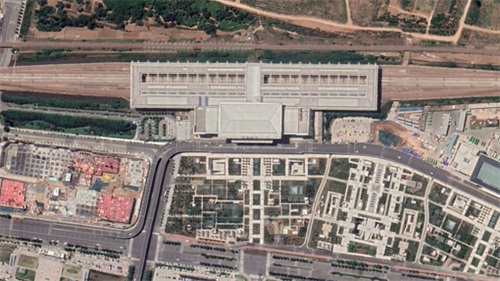 航拍高铁G2001次（郑州-西安北）各车站，途经三门峡、华山